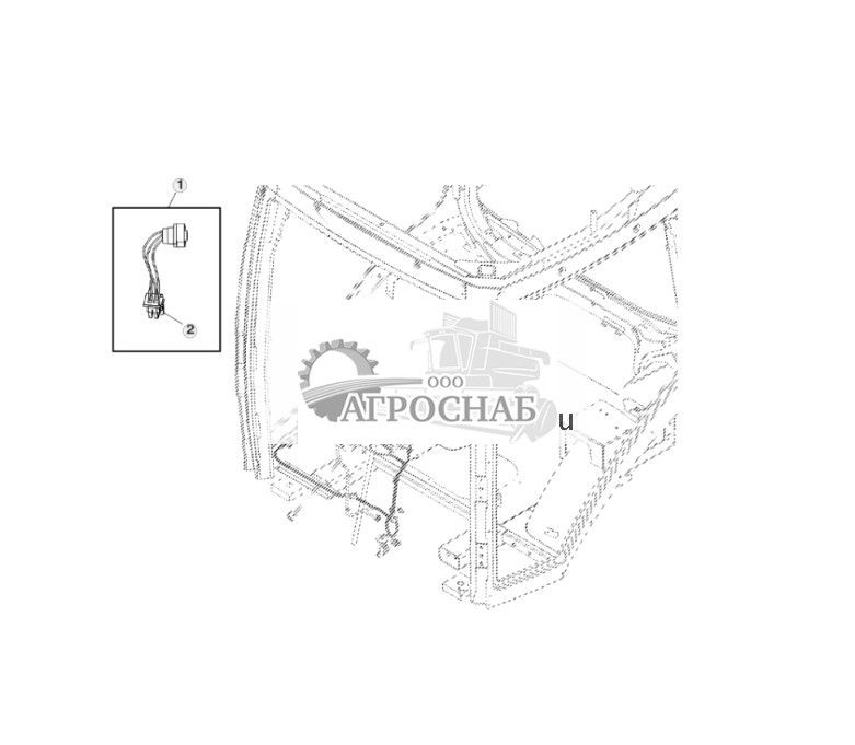 Жгут проводов, передняя стойка, разъем ISO - ST713556 237.jpg